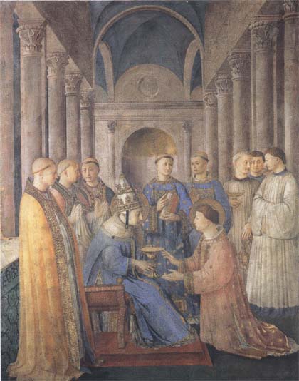 Fra Angelico,Ordination of St Lawrence